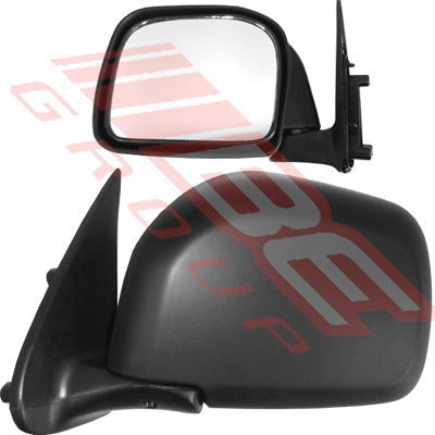8127016-57G - MIRROR - CNR MOUNTED - MANUAL - L/H - BLK - TO SUIT - TOYOTA HILUX 4WD 1999-01