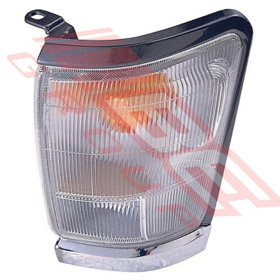 8127097-13G - CORNER LAMP - L/H - CHROME/SILVER - TO SUIT - TOYOTA HILUX 2WD/4WD 1999-01