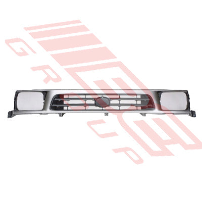 8127099-01 - GRILLE - PAINTED SILVER/BLACK - TO SUIT - TOYOTA HILUX 2WD 1999-01