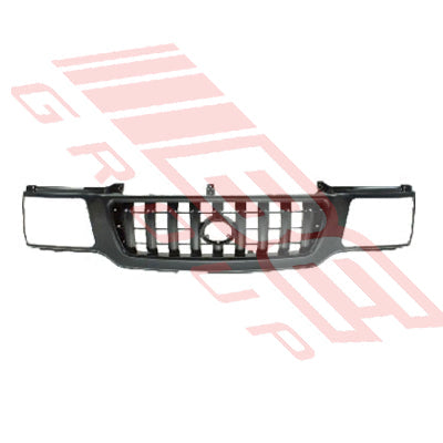 8127099-9 - GRILLE - MAT/BLACK - W/CHROME FRAME - TO SUIT - TOYOTA HILUX 2002-
