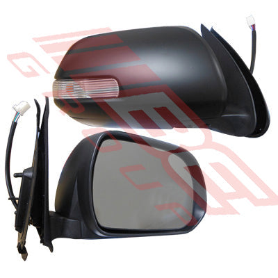 8128116-24 - DOOR MIRROR - R/H - ELECTRIC - W/LAMP - BLACK - TO SUIT - TOYOTA HILUX 2011-