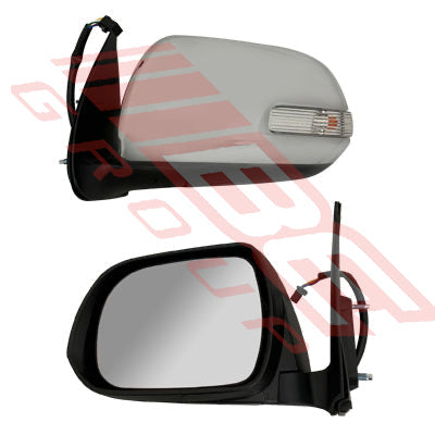 8128116-25 - DOOR MIRROR - L/H - ELECTRIC - W/AMBER LAMP - CHROME - TO SUIT - TOYOTA HILUX 2011-