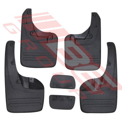 8128152-00 - MUD FLAP - SET - 6 PCS - TO SUIT - TOYOTA HILUX 2005- 4WD