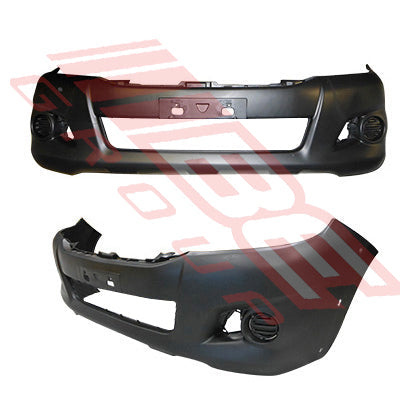 8128190-21 - FRONT BUMPER - W/FLARE HOLES - TO SUIT - TOYOTA HILUX 2011-