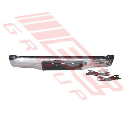 8128195-02 - REAR BUMPER - CHROME - STRAIGHT ACROSS TYPE - TO SUIT - TOYOTA HILUX 2005-