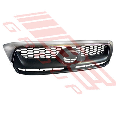 8128199-11 - GRILLE - MAT/DARK GREY - W/UPPER CHROME MOULDING - TO SUIT - TOYOTA HILUX 2009- 2WD