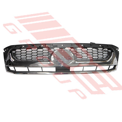 8128199-12 - GRILLE - CHROME/BLACK - W/O UPPER MOULDING - TO SUIT - TOYOTA HILUX 2009- 4WD