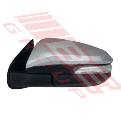 8128216-01 - DOOR MIRROR - L/H - CHROME - W/REPEATER - 7 X WIRE PLUG - FOLDING TYPE - TO SUIT - TOYOTA HILUX 2015-