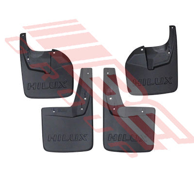 8128252-01 - MUD FLAP - SET - 4 PCS - TO SUIT - TOYOTA HILUX 2015- 4WD
