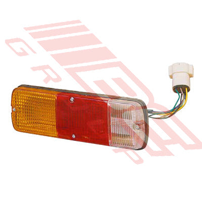 8129098-1 - REAR LAMP - L/H=R/H - 5 WIRE FLAT DECK UNIVERSAL - TO SUIT - TOYOTA LAND CRUISER FJ45 1975-77