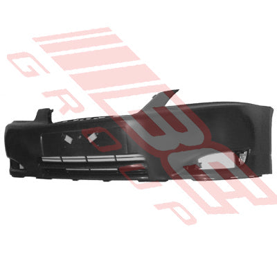 8179090-1 - FRONT BUMPER - MAT BLACK - CERTIFIED - TO SUIT - TOYOTA COROLLA ZZE 2002- HATCH