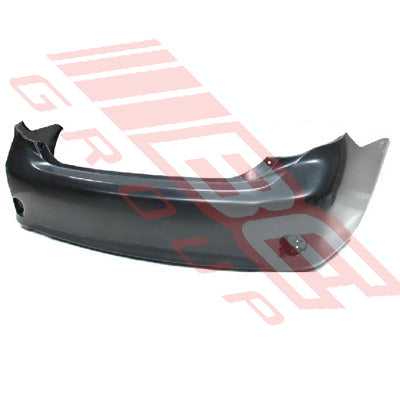 8179395-02 - REAR BUMPER - PRIMED BLACK - W/O SPOILER HOLE - TO SUIT - TOYOTA COROLLA 2007- SEDAN