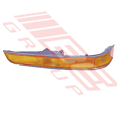 8192097-85 - FRONT LAMP - L/H - AMBER W/GREY TRIM - TO SUIT - TOYOTA HIACE 1993- IMPORT