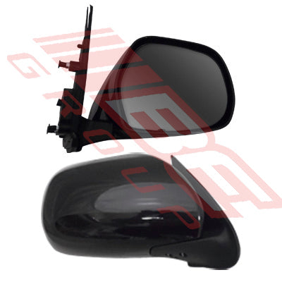 8194116-6A - DOOR MIRROR - R/H - GLOSS/BLACK - ELECTRIC - 3 WIRE - TO SUIT - TOYOTA HIACE 2004-