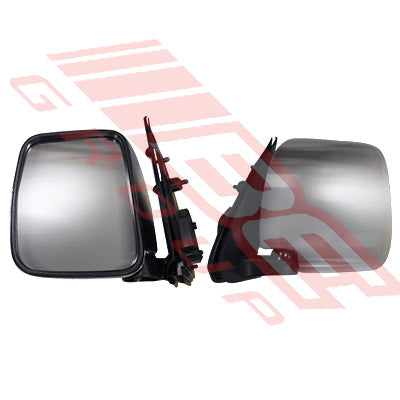 8194116-89 - DOOR MIRROR - L/H - CHROME - MANUAL VERTICAL TYPE - TO SUIT - TOYOTA HIACE 2014- F/LIFT LATE