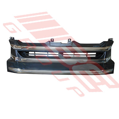 8194199-21 - GRILLE - CHROME/BLACK - WIDE - TO SUIT - TOYOTA HIACE 2014- F/LIFT LATE